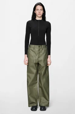 Heavy Woven Pants Straight